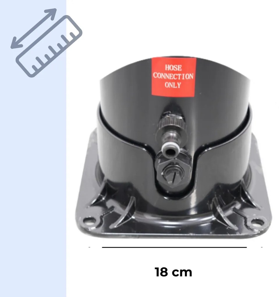 KARIBIK napelemes zuhany, 35l, fekete Jurhan