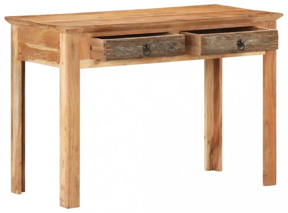 tömör újrahasznosított fa asztal 110 x 50 x 75 cm