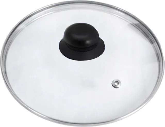 Üvegfedő szellőzővel edényserpenyőhöz fém 22 cm