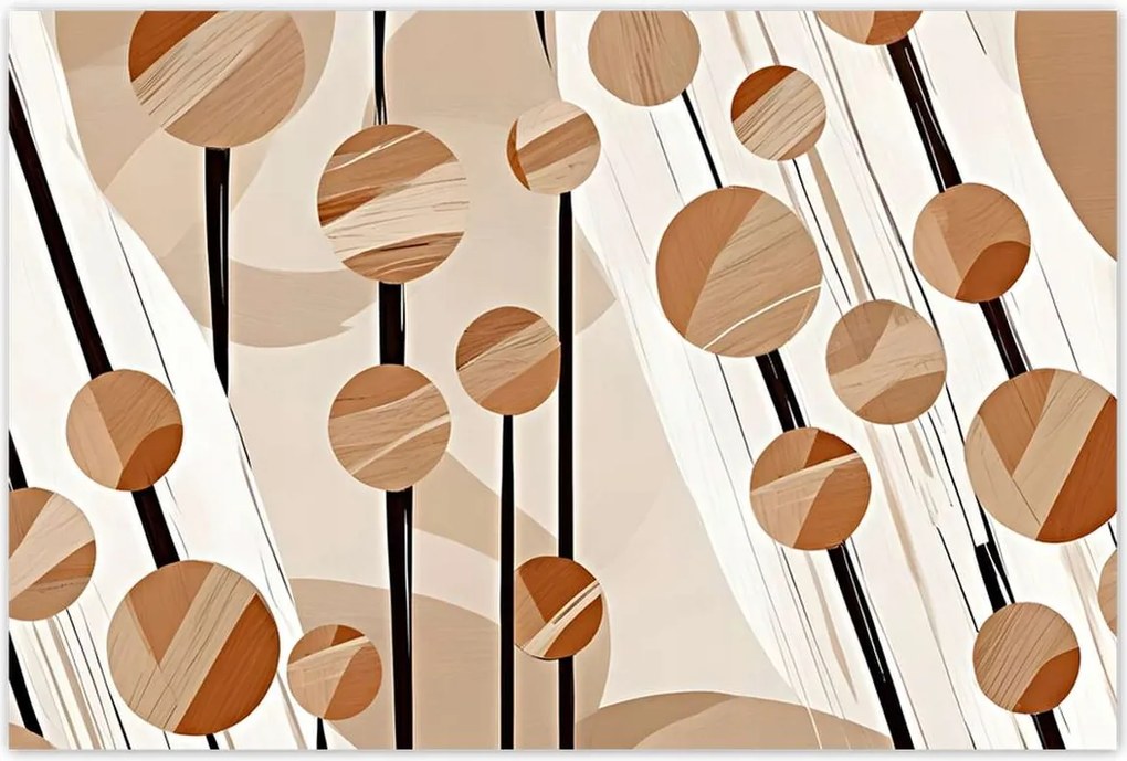 Poszterek 93x62 Bézs az oszlopokon