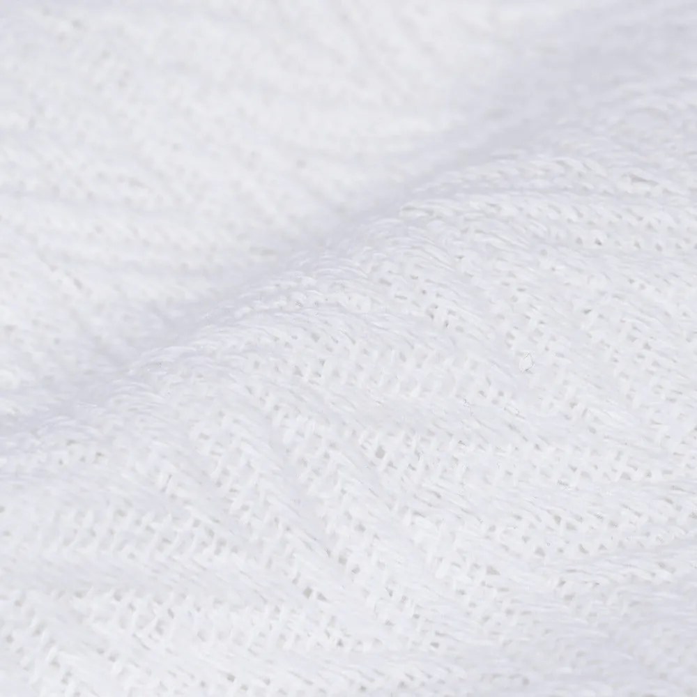 Fehér újrahasznosított pamut ágytakaró 260x280 cm Spike – Ixia
