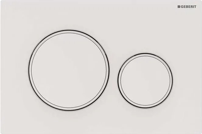 Geberit 115.882.01.1 - Sigma20 nyomólap 24,6x16,4 cm fehér