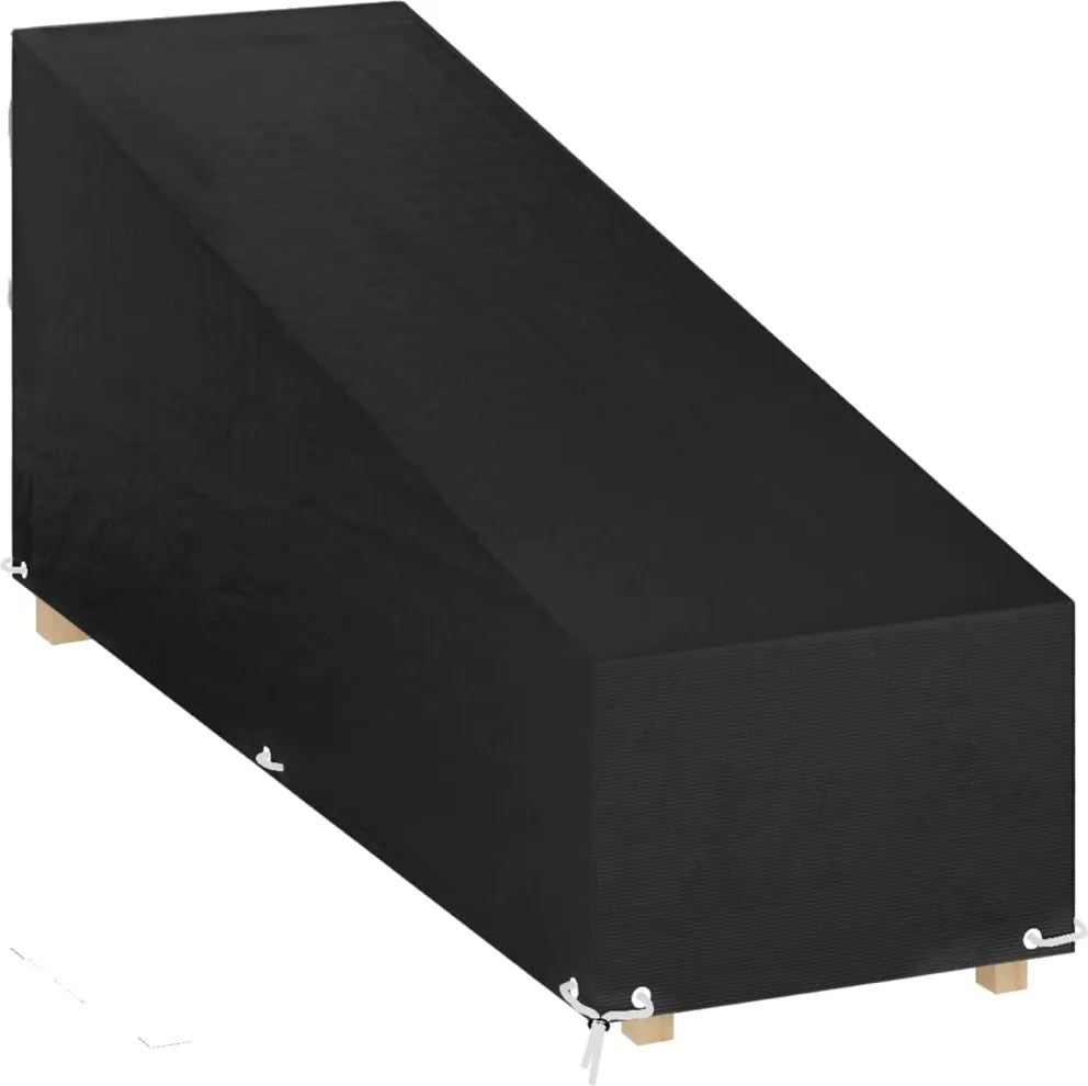 vidaXL polietilén napozóágy huzat 12 fűzőlyukkal 205x75x40/70 cm