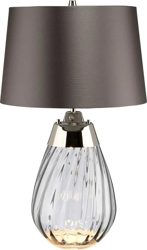 Elstead Lighting LENA SMALL LENA-TL-S-SMOKE Asztali lámpa 1X7W/GU10+1x60W/E27