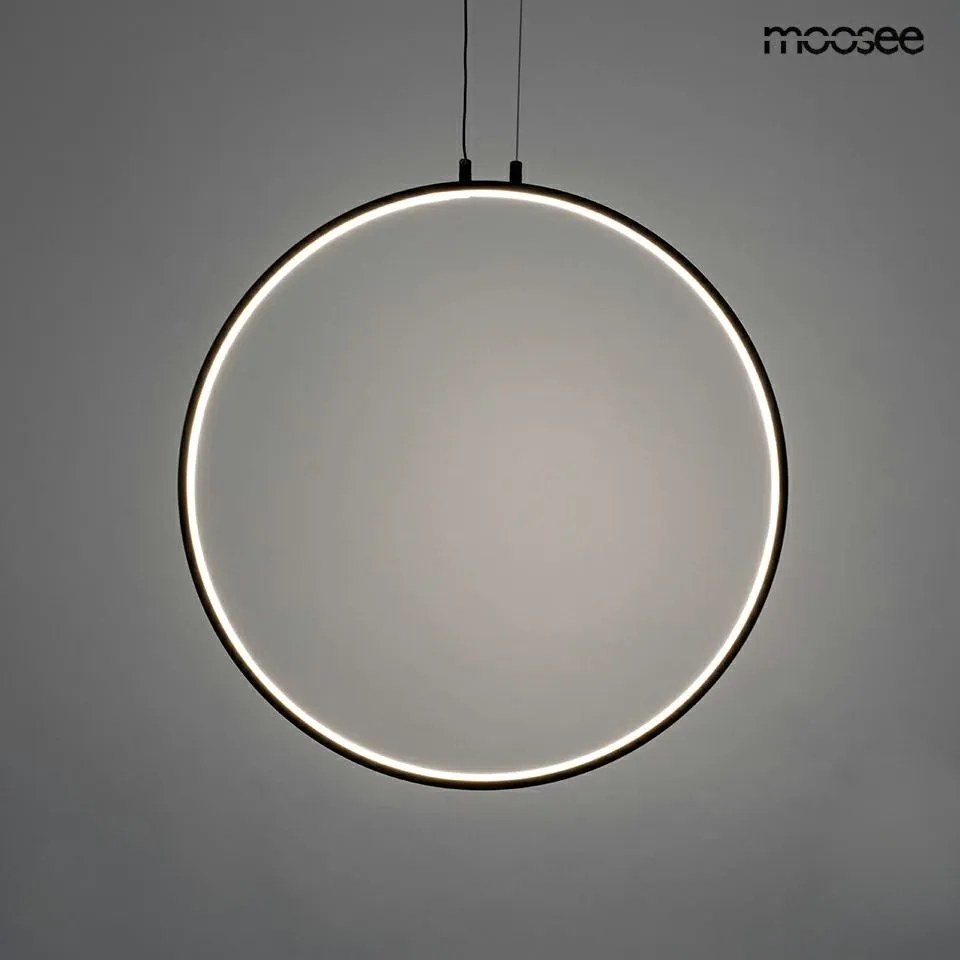 KING HOME MSE010100372 CIRCULO Modern Led Függesztett Lámpa Fekete LED IP20