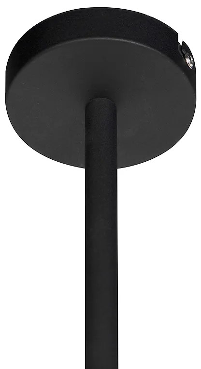 Modern fekete lógólámpa állítható 6 lámpás - Lofty