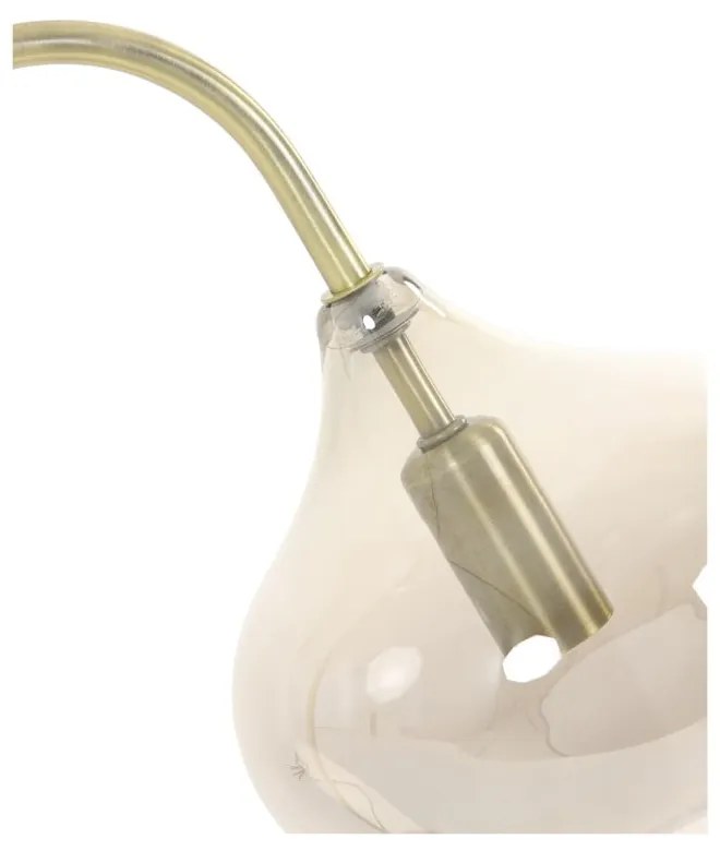 Aranyszínű állólámpa (magasság 160 cm) Rakel – Light &amp; Living