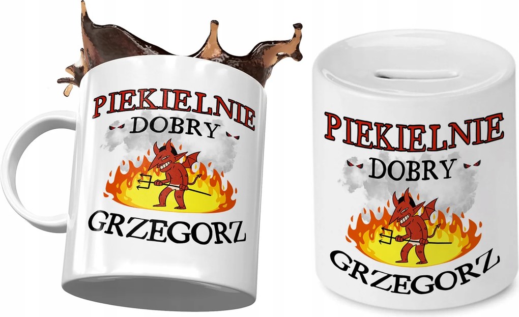 Gergelynek Bögre Ajándék persely szett fényképes nyomtatással