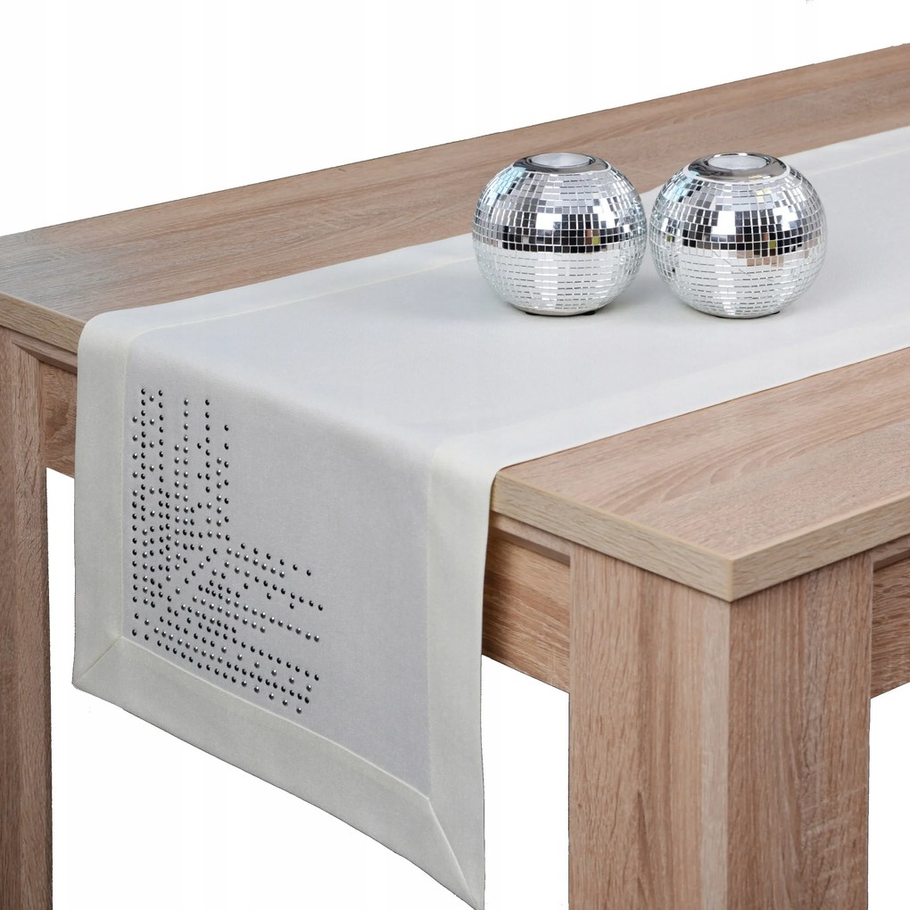 Asztalterítő Panama Decor strasszos 40x160 foltálló ekri öv