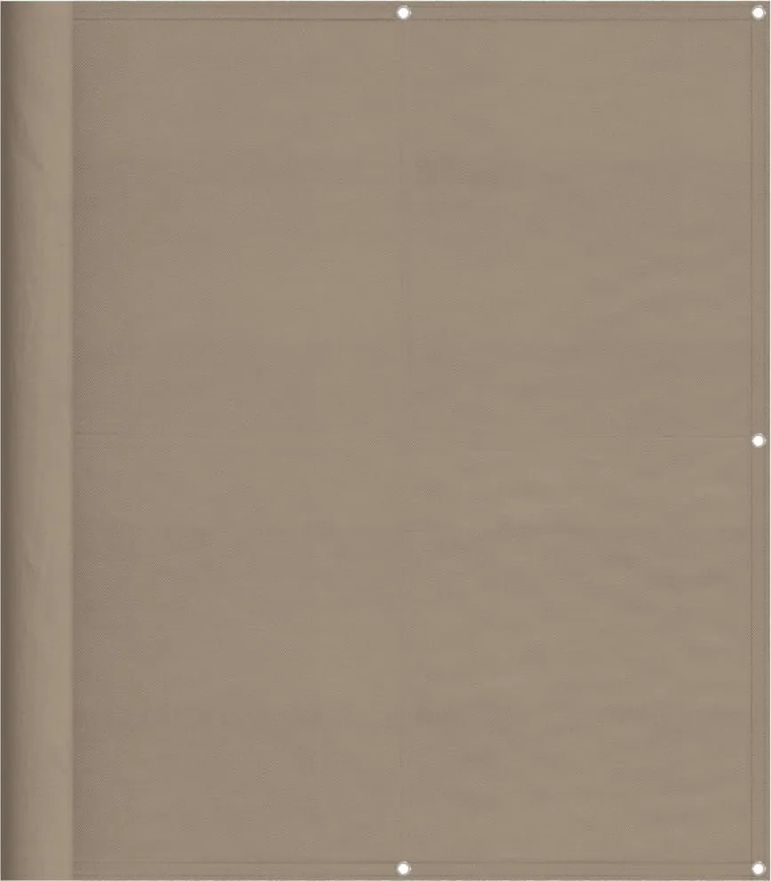 vidaXL tópszínű 100% oxford poliészter erkélyparaván 120 x 700 cm
