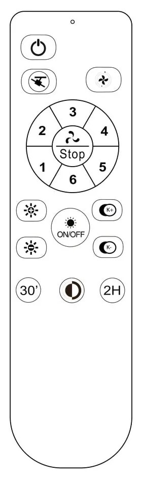 Fehér LED mennyezeti lámpa távirányítóval, ventilátorral Alan Move – SULION