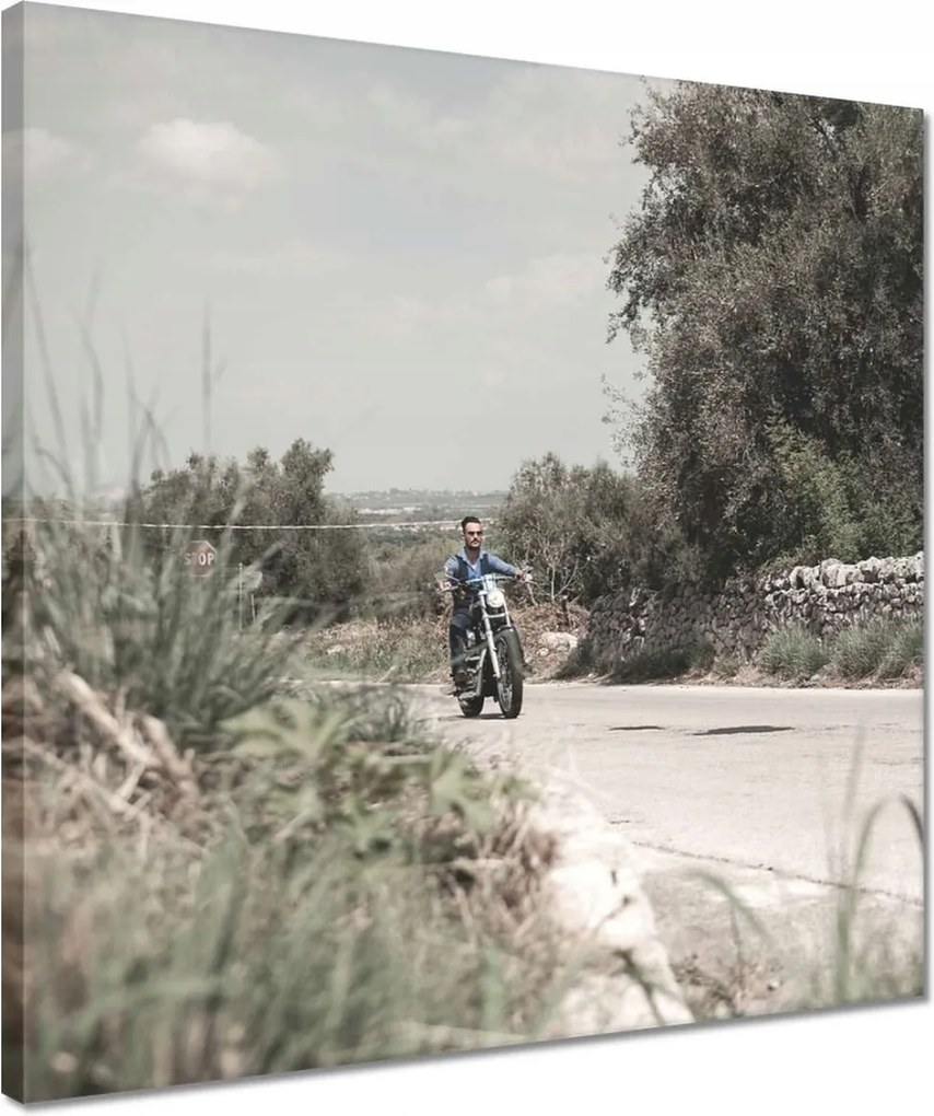 Vászonkép 40x40 Motorkerékpár Klasszikus Motor