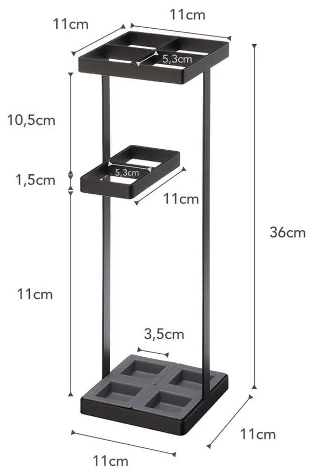 Tower fekete esernyőtartó állvány - YAMAZAKI