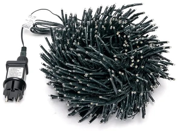 Aigostar - LED kültéri karácsonyi fényfüzér 600 LED/8 funkciós 18m IP44 meleg fehér