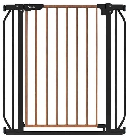 Lionelo TRUUS SLIM biztonsági kapu fekete/barna 5903771705929