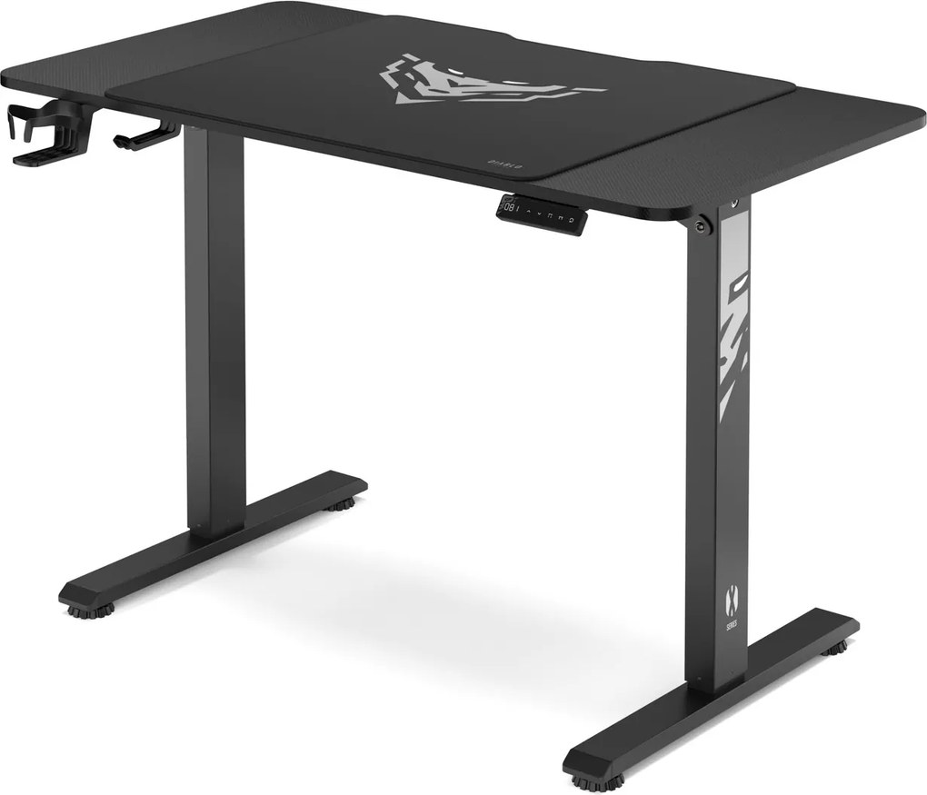Elektromosan magasságban állítható íróasztal 110 cm fekete: Diablo X-Tensio 1100