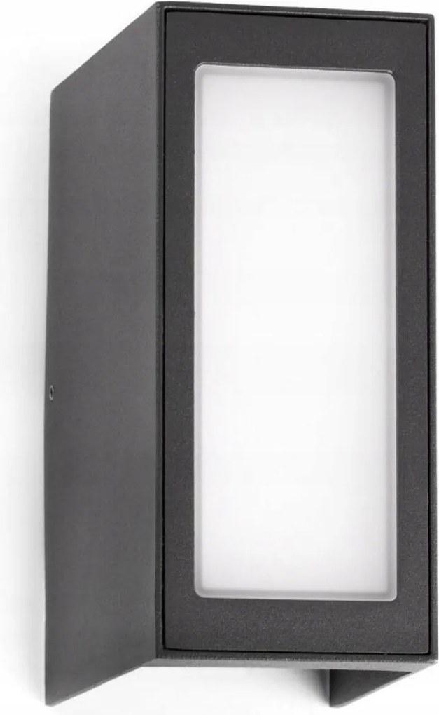 Faro Log fali lámpa Led 9W 600lm IP54 sötétszürke, modern külső
