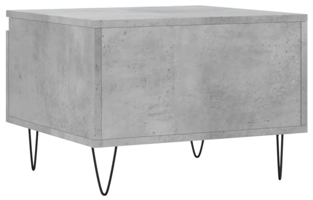 2 db betonszürke szerelt fa dohányzóasztal 50 x 46 x 35 cm