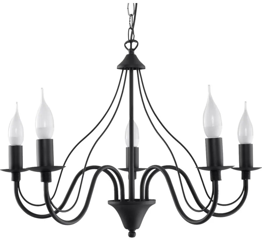 Fiorano 5 fekete függőlámpa - Sollux