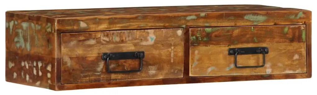 tömör újrahasznosított falra szerelhető TV-szekrény 80x30x19 cm