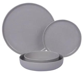 24 darabos szürke/porcelán étkészlet