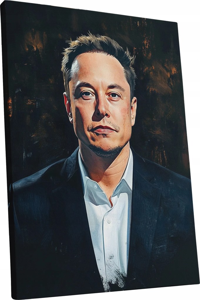 Vászonkép Portré Elon Musk nappali Elon Musk ajándék 30x40