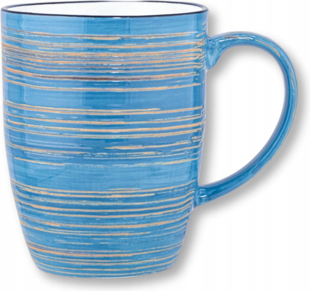 Kávés és teás bögre porcelán kék nagy Wilmax 460 ml