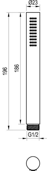 Ravak X07P682 - matt fehér kézi zuhany