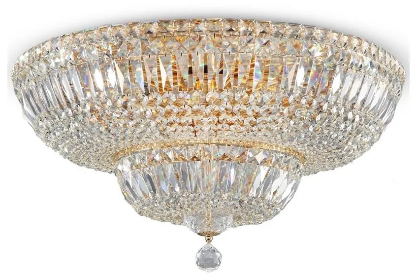 Maytoni DIA100-CL-16-G - Mennyezeti lámpa BASFOR 16xE14/60W/230V arany