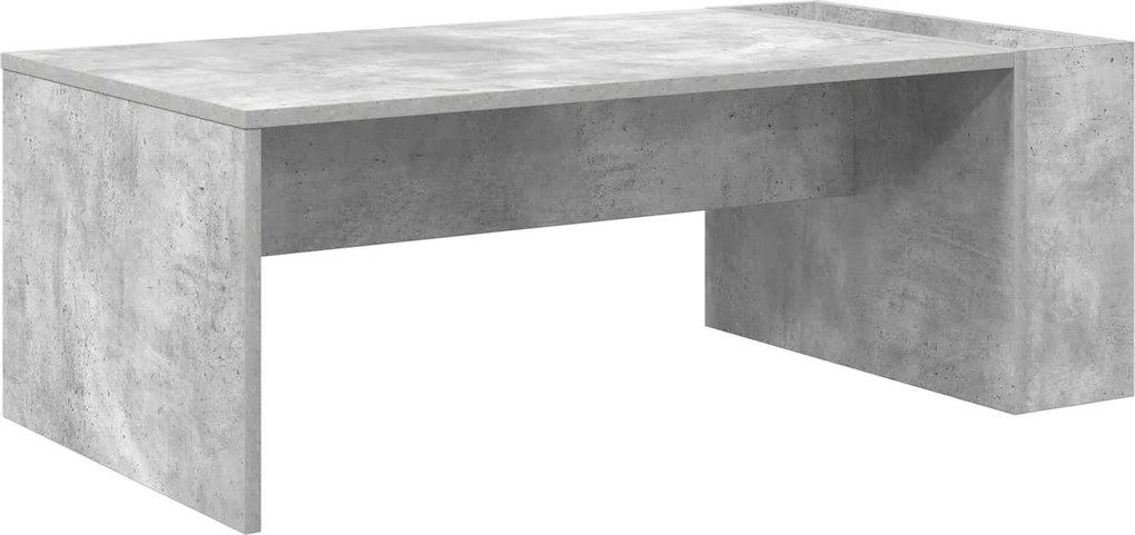 vidaXL Dohányzóasztal Beton Szürke 95 x 50 x 34 cm Faanyag