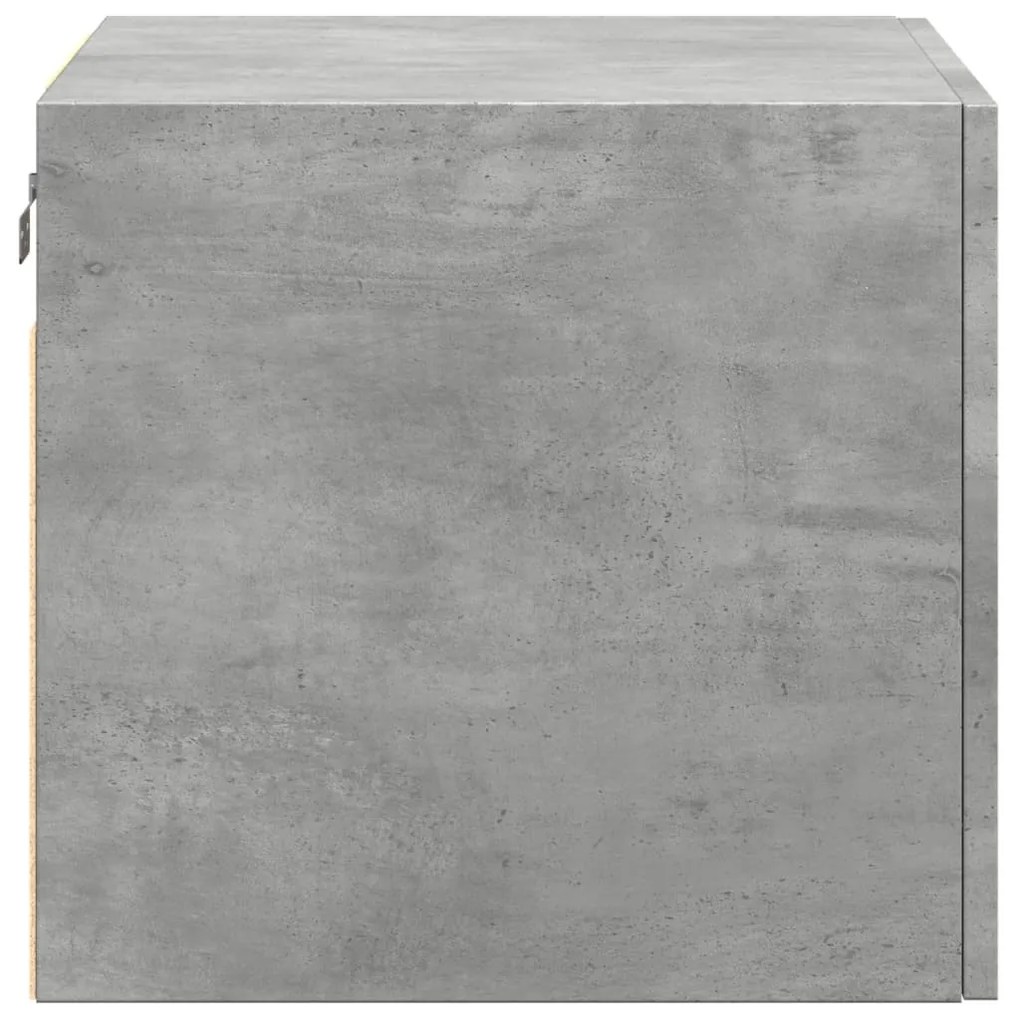 betonszürke szerelt fa faliszekrény 50 x 42,5 x 40 cm