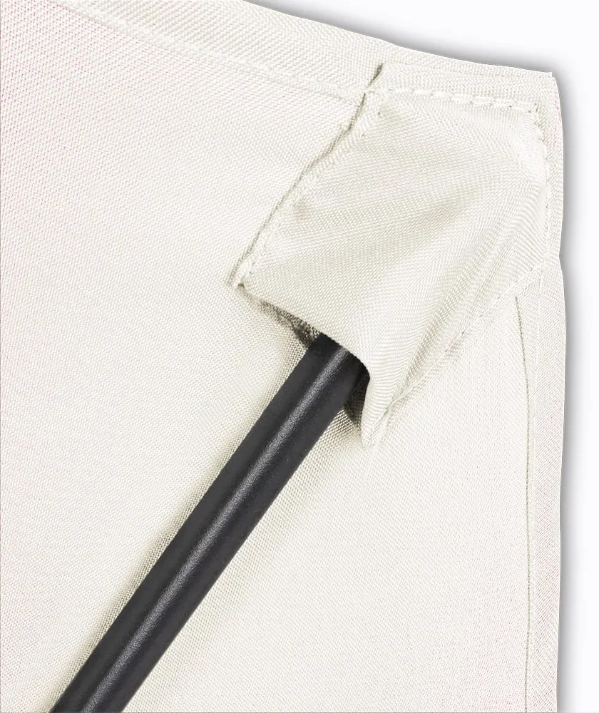 Kingsleeve® Kerti félkör alakú napernyő - krém