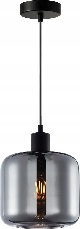 Modern függesztett mennyezeti lámpa nappaliba asztal fölé csillár fekete Maluna