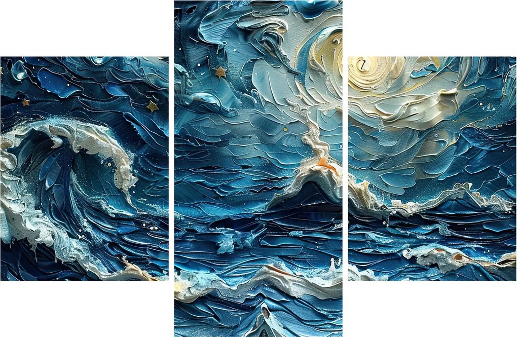 Kép - Az ég és a tenger festése (90x60 cm)