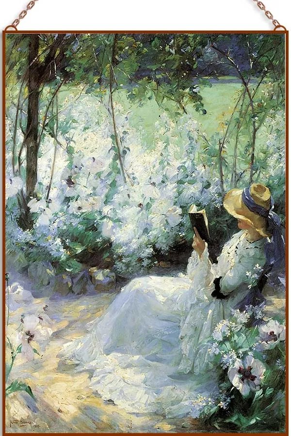 Frank Bramley - Delicious Solitude üvegkép, falikép