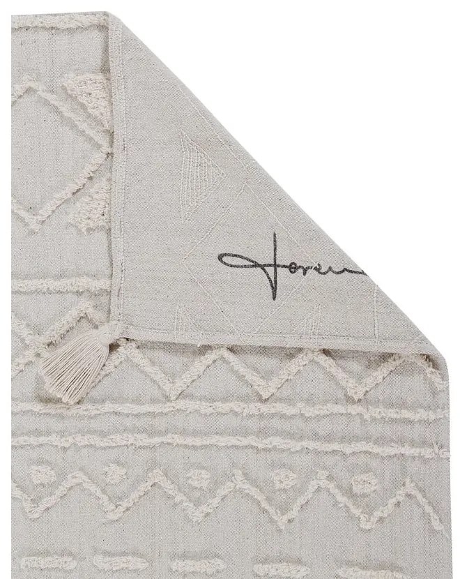 Fehér mosható kézi szövésű pamut szőnyeg 200x300 cm Tribu Natural – Lorena Canals