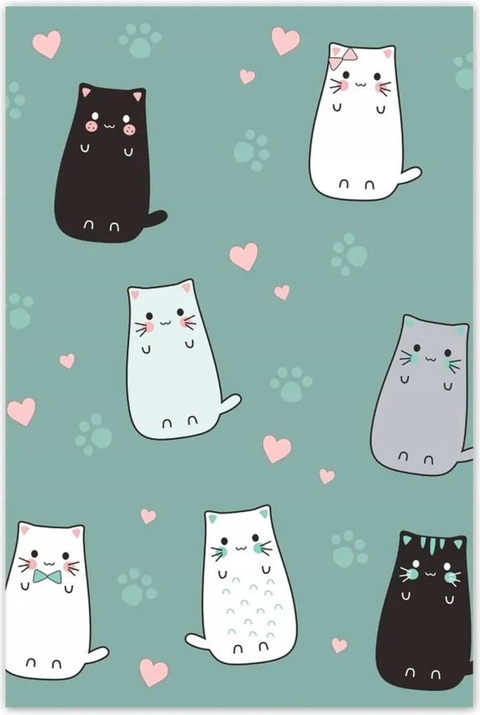 Poszterek 80x120 Cica Cicák Macskák