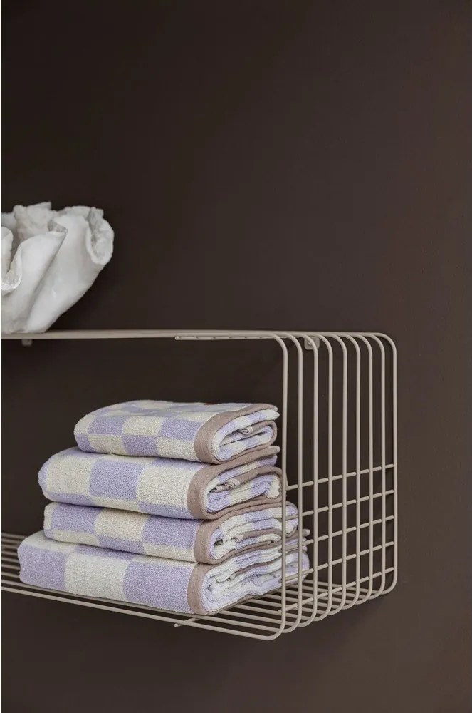 Bézs többszintes fém fali polc 70 cm Wire – Mette Ditmer Denmark