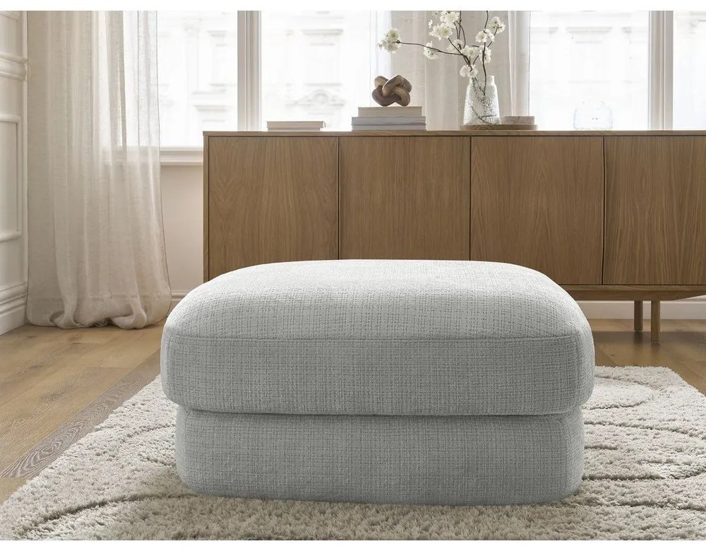 Világosszürke zsenília lábtartó Leonore – Bobochic Paris