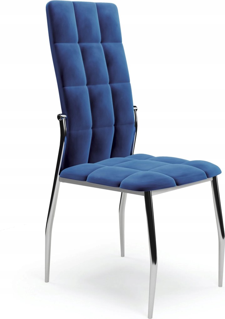Konyhai étkező szék konyha velvet sötétkék modern króm K416