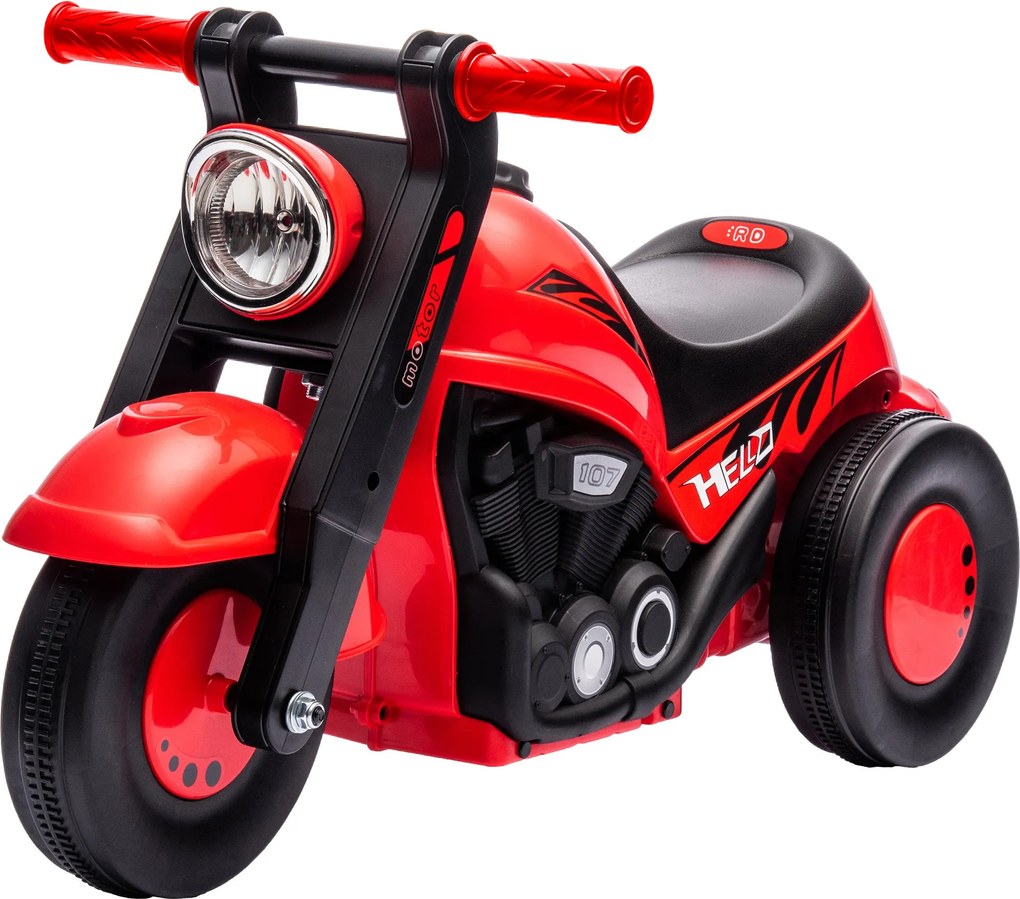 AIYAPLAY Gyerek Motorkerékpár, Csúszó Autó Zenével, Gyerek Jármű, 1.5V-os Kiddie Autó Buborékokkal, Háromkerekű Gyerek Motorkerékpár 2-5 Éveseknek, 30