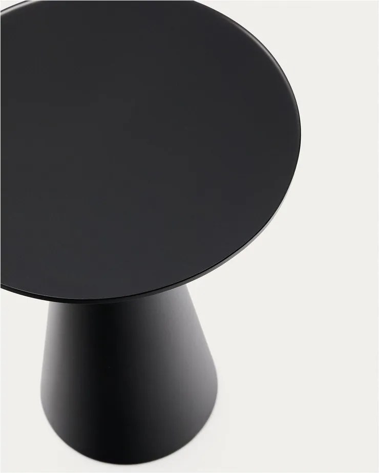 Kerek tárolóasztal üveg asztallappal ø 35 cm Wilshire – Kave Home