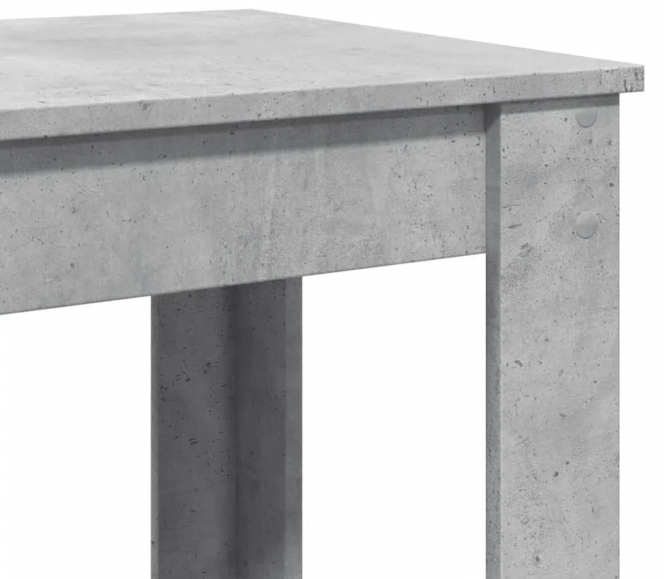 betonszürke szerelt fa bárasztal 102 x 50 x 103,5 cm