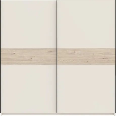 BERNO ruhásszekrény, 200 cm | Kasmír + Jackson hickory tölgy