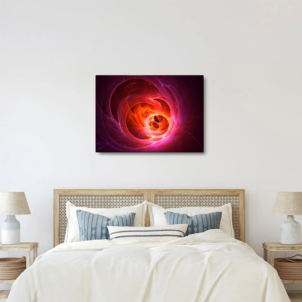 Modern rózsaszín absztrakció képe (70x50 cm)