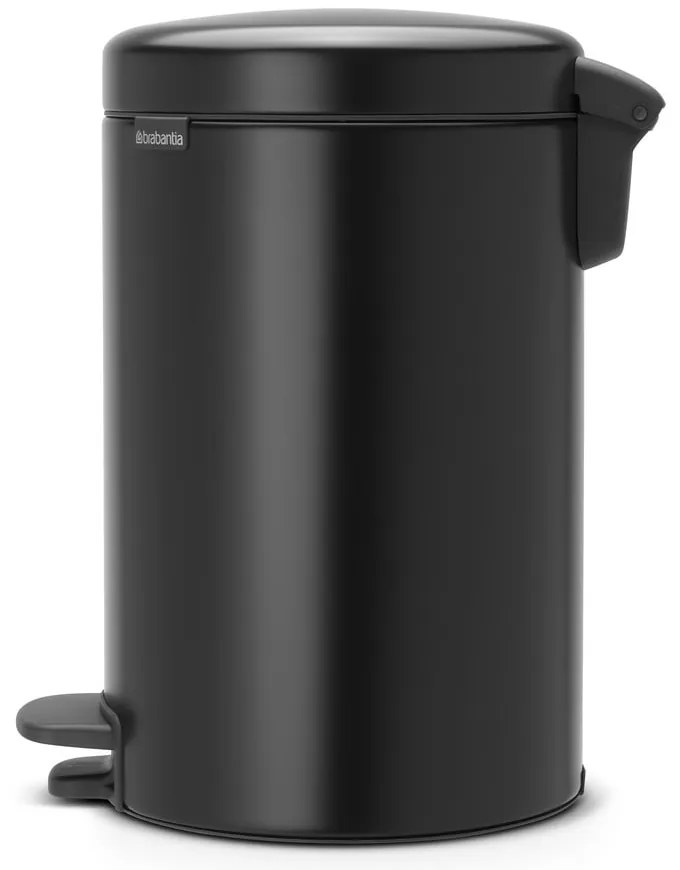 Matt fekete acél pedálos szemetes 12 l NewIcon – Brabantia