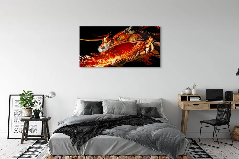 Canvas képek Tűzokádó sárkány 140x70 cm