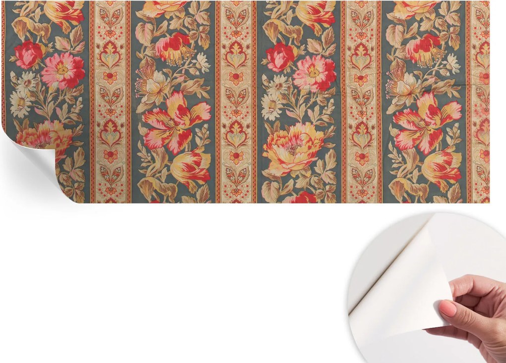 Öntapadós Dekoratív Fotótapéta Hálószobába Színes virágok 250x104 cm