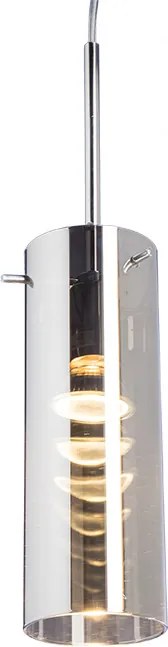 RENDL SANSSOUCI I függőlámpa krómozott üveg 230V LED E27 15W