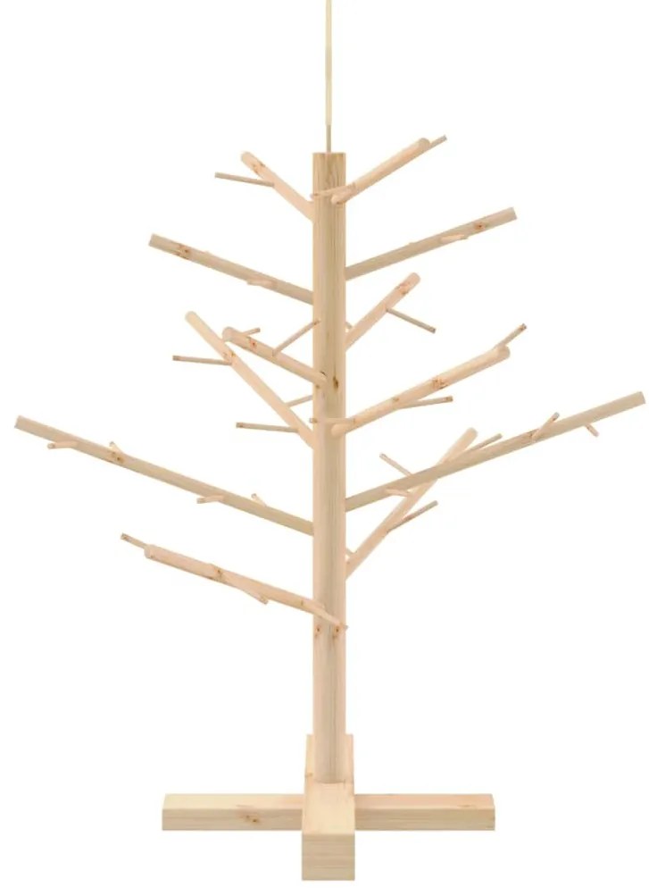 Fából készült Karácsonyfa Természetes 75 cm Tömör fenyőfa